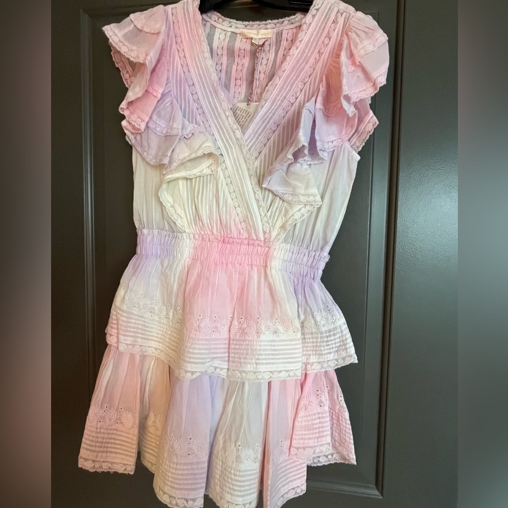 NWT Loveshackfancy Tie Dye Gwen Dress Medium